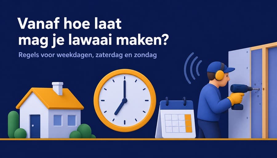 Vanaf hoe laat mag je lawaai maken in België?